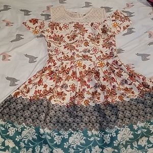 a floral dress